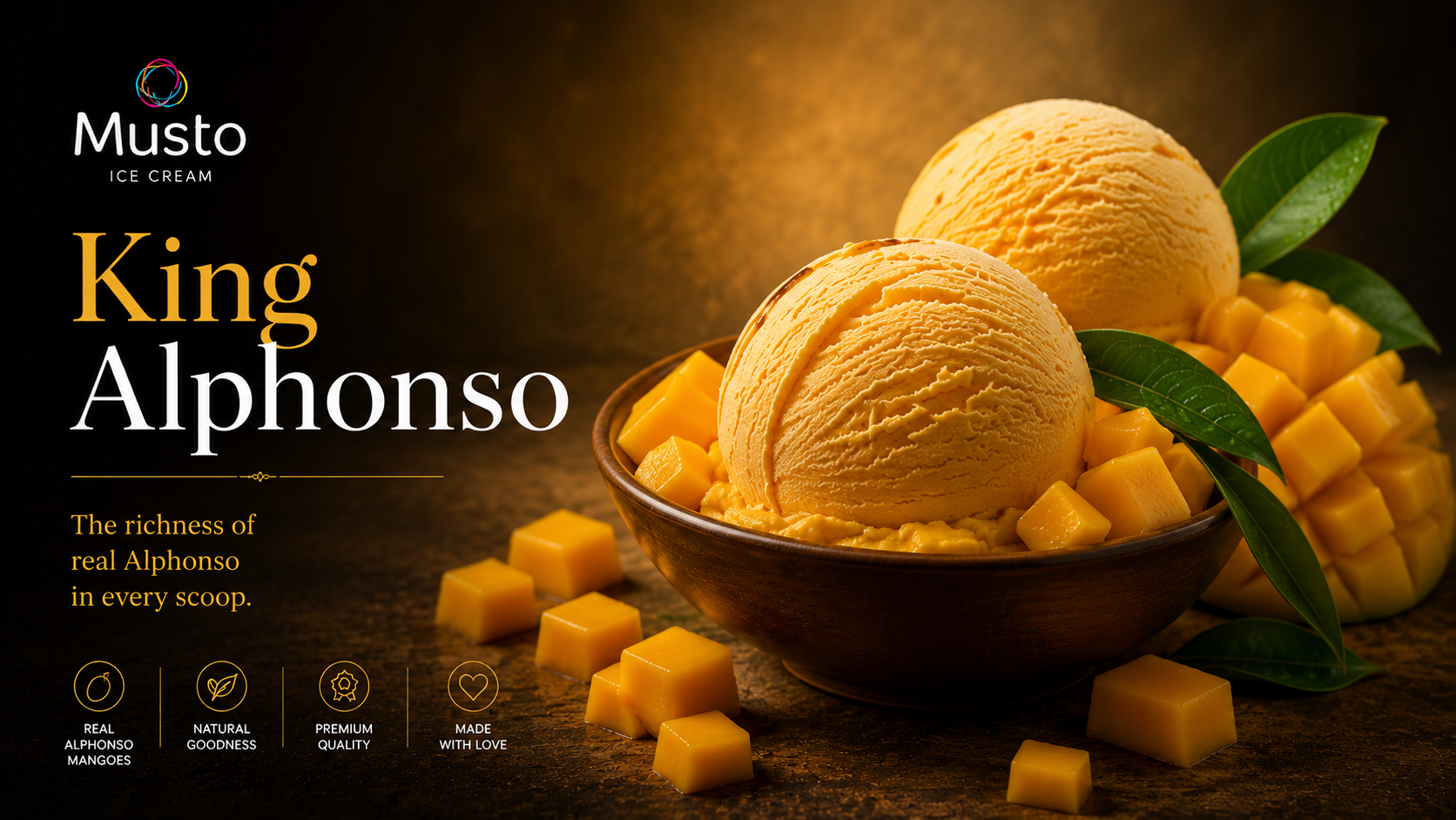 King Alphonso ice cream